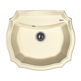 Мойка Florentina Эмилия 640, кварц, 1 чаша, перелив, SKU 26748