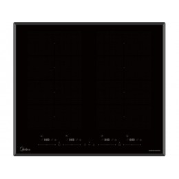 Варочная панель Midea MIH67880F индукционная 59 см, черная, 2 зоны, 7.4 кВт, SKU 25949