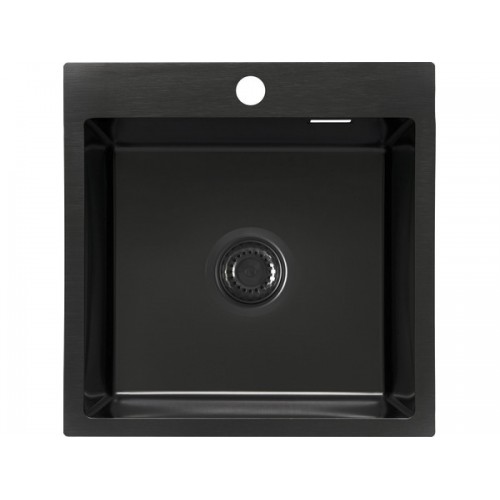 Мойка Ukinox Лофт LOV500.500 -GT10P 0CW, чёрный - Качественная кухонная мойка для современного интерьера