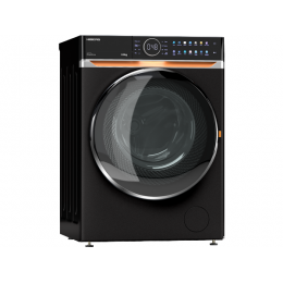 Стиральная машина HIBERG i-DDQ10 - 814 B, 8кг, 1400 об/мин, A+++, черный матовый, инверторный двигатель, фронтальная загрузка, 14 программ. SKU: 27453