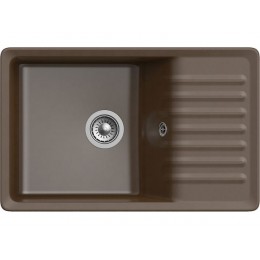 Мойка GRANFEST GF-ZW-72 терракот 11556, врезная, 1 чаша, 752х475 мм