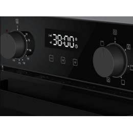 Духовой шкаф MAUNFELD EOEM516PB2, электрический 45 см, черный, 49 л, 2000 Вт, 6 режимов, сенсорное управление, гриль.
