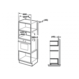 СВЧ-печь Kuppersberg HMW 645 W 60 см, 25 л, белая, гриль, 900 Вт, SKU 24959