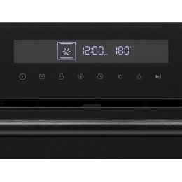 Духовой шкаф KRONA RATSEL 45H BL/BL 60 см, 50 л, черный, гриль, 3D конвекция, SKU 29863