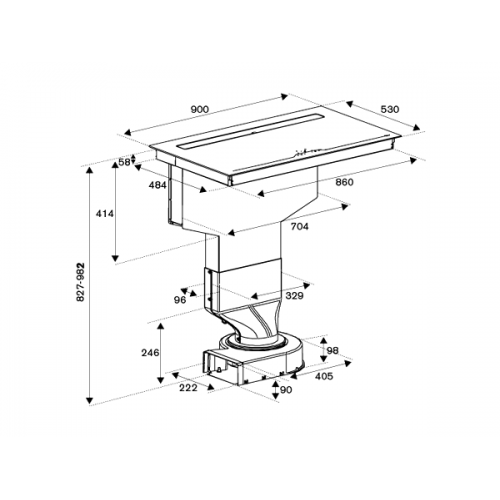 Варочная панель Bertazzoni P904IBHNE индукционная с вытяжкой – идеальное решение для вашей кухни