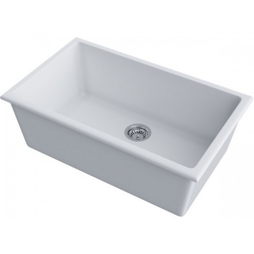 Мойка Omoikiri Okinoshima 76-U/I-WH Natceramic, белая - купить в интернет-магазине