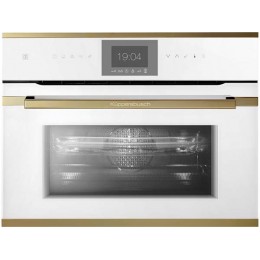 Духовой шкаф Kuppersbusch CBM 6550.0 W4, 43 л, 1000 Вт, белое стекло, 14 режимов, SKU 32668