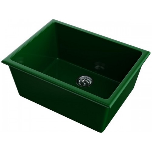 Мойка Omoikiri Okinoshima 61-U/I-RG Glossy Natceramic в глянцевом royal green - купить в интернет-магазине