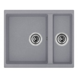 Мойка Longran Enigma ENG 555.460 12370, гранит, врезная, 2 чаши.
