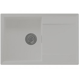 Мойка Florentina Тоскана 780 (SKU 26671), 1 чаша, кварц, с крылом, перелив, 780х510х217 мм.