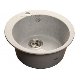 Мойка Granfest GF-R480, круглая, мрамор, 1 чаша, 475 мм, SKU 11677