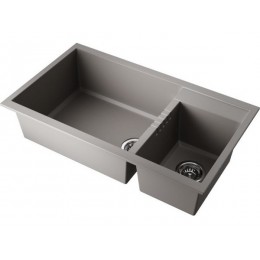 Мойка 35077 Omoikiri Tedori 86-2-LB-GR Tetogranit, 860x500 мм, для тумбы от 90 см