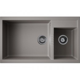 Мойка 35077 Omoikiri Tedori 86-2-LB-GR Tetogranit, 860x500 мм, для тумбы от 90 см