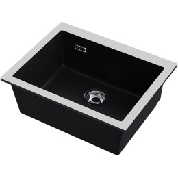 Мойка Omoikiri Omishima 60-U-BL Matt Natceramic/черный матовый (4997513)