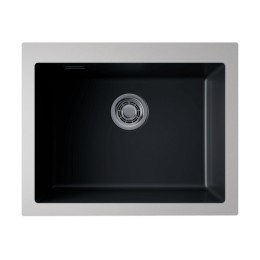 Мойка Omoikiri Omishima 60-U-BL Matt Natceramic/черный матовый (4997513)
