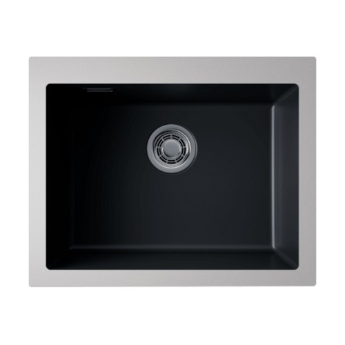 Мойка Omoikiri Omishima 60-U-BL Matt Natceramic/черный матовый (4997513)