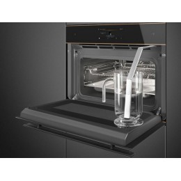 Духовой шкаф SMEG SO4606WAPNR 29677, 40л, чёрное стекло, 26 функций, 900Вт СВЧ