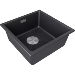 Мойка Paulmark Lumi 45uni LU45-BL, 600мм, черный гранит, SKU 25683