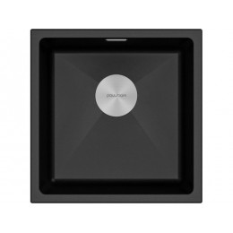 Мойка Paulmark Lumi 45uni LU45-BL, 600мм, черный гранит, SKU 25683