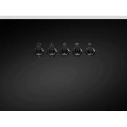 Вытяжка MEFERI AIRBOX60BK LIGHT, наклонная, черная, стекло, 650 м³/ч, 3 скорости, SKU 29384