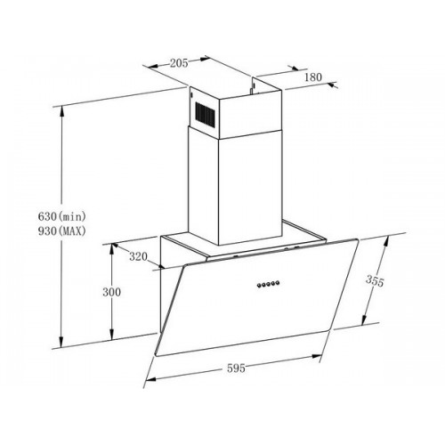 Вытяжка MEFERI AIRBOX60BK LIGHT - Эффективное решение для вашей кухни