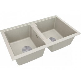 Мойка Paulmark Tandem 80/2 PM238150-GR, 810x500 мм, гранит, 2 чаши, 23786