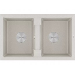 Мойка Paulmark Tandem 80/2 PM238150-GR, 810x500 мм, гранит, 2 чаши, 23786
