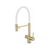 Смеситель Emar ЕС - 7024WHT Matt Gold