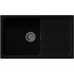 Мойка Florentina Специя 860, кварцевая, 1 чаша, черный, SKU 30487