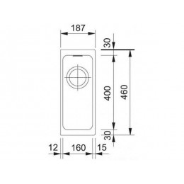 Мойка Franke KBG 110-16, миндаль, гранит, 30 см, 1 чаша, SKU 27887