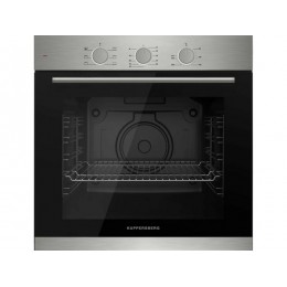 Духовой шкаф 60 см Kuppersberg HF 603 BX, черный/нержавейка, 80 л, 7 режимов, таймер, A, SKU 21988