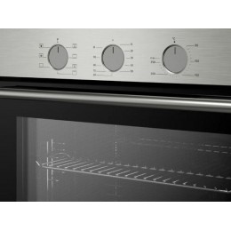 Духовой шкаф 60 см Kuppersberg HF 603 BX, черный/нержавейка, 80 л, 7 режимов, таймер, A, SKU 21988