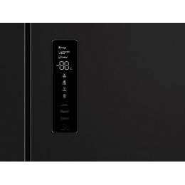 Холодильник MAUNFELD MFF190NFSB01, Side-by-side, 476 л, черная нержавеющая сталь, A+, инверторный компрессор, 37 дБ, SKU 36288