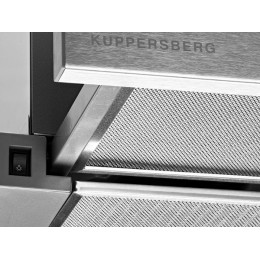 Вытяжка Kuppersberg SLIMTURBO 60 X, 23392, телескопическая, 1500 м3/ч, серебристая