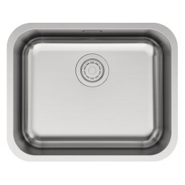Мойка Paulmark Vello 53 uni VE53-BS, нержавеющая сталь, 533x433 мм, 1 чаша, SKU 26093