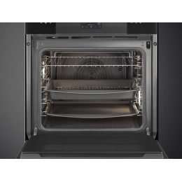 Духовой шкаф SMEG SOP6102S2PB3, 60 см, черное стекло, 12 функций, пиролитическая очистка, пар. SKU 29294.