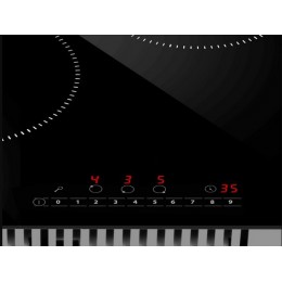 Варочная панель MAUNFELD AVCE4535SDBK 33395, электрическая, 3 конфорки, черная, стеклокерамика