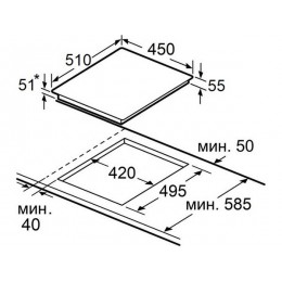Варочная панель MAUNFELD AVCE4535SDBK 33395, электрическая, 3 конфорки, черная, стеклокерамика