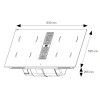 Варочная панель Bertazzoni P804ICH30NP индукционная с вытяжкой