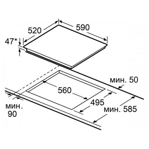 Варочная панель MAUNFELD CVCE594SMDBK электрическая