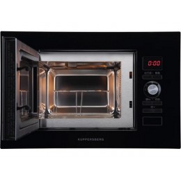 СВЧ-печь Kuppersberg HMW 625 B встраиваемая 60 см, 20 л, 800 Вт, черная, гриль, таймер, SKU 22202