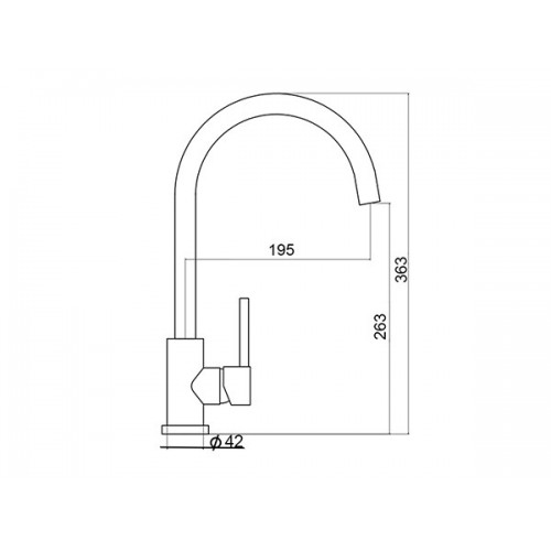 Смеситель Ukinox UM2104 SS