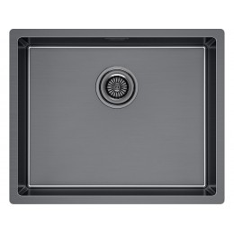 Мойка Paulmark Lassan 54 uni LA54-GM, 540x440 мм, нержавеющая сталь, 1 чаша, SKU 26608