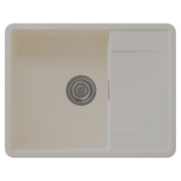 Мойка Florentina Пьемонт 650 шампань, SKU 26708, кварцевая, 1 чаша, с крылом, 650х510 мм