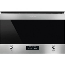 СВЧ-печь SMEG MP322X1 9111, встраиваемая 60 см, нержавеющая сталь, 22 л, 4 функции.
