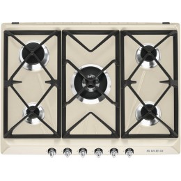 Варочная панель SMEG SR975PGH 5 горелок, кремовая, 69 см, SKU 28112