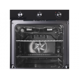 Духовой шкаф EXITEQ EXO-107 60 см, черный, нерж. сталь, 72 л, 2,45 кВт, SKU 23019