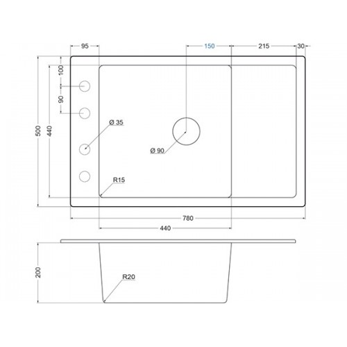 Мойка Emar EMQ-1780.Q Барит
