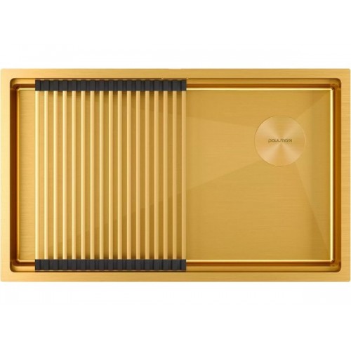 Мойка Paulmark Next-pro 74 uni PM707445-BG в брашированном золоте - Элегантное решение для вашей кухни