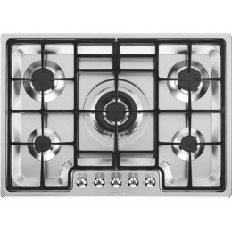 Варочная панель SMEG PGF75-4 газовая 72 см, 5 конфорок, нержавеющая сталь, SKU 28124